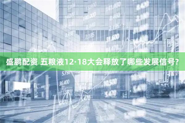 盛鹏配资 五粮液12·18大会释放了哪些发展信号?